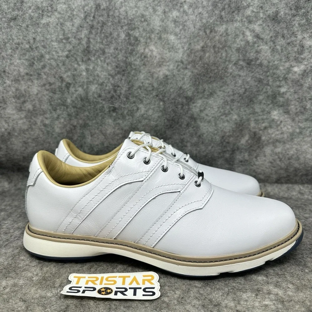 Adidas MC Z-Traxion Spikeless Golf Shoes Mens Size 11 White Leather IF2713
